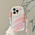 Case Cover For Infinix Hot 30i 20i 20 4G 12 30 9 Play Smart 7 6 HD Plus shell Soft Clear Silicone Bracelet Chain Cream Wavy Edge Cartoon Bear Rabbit Cartoon Cute Luxury INS Back Cover Fashion Bumber Shockproof Camera Protective Full Protection. 