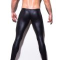 Fashion Mens Black Faux Leather Pants Long Trousers Sexy And Novelty Skinny Muscle Tights Mens Leggings Slim Fit Tight Men Pant. 