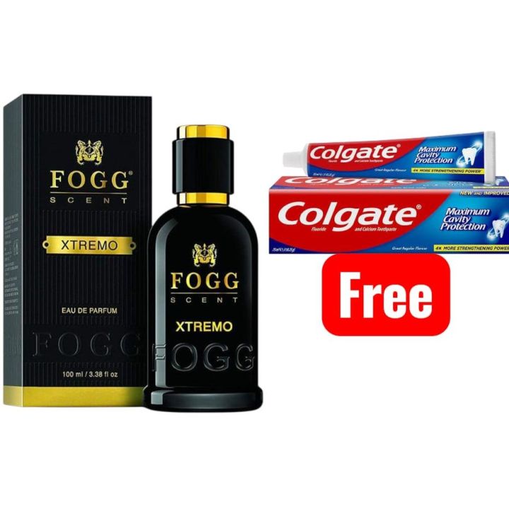 FOGG Xtremo Perfume For Men, 100ml With FREE COLGATE 147g