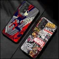 Xiaomi Redmi Note 9 12 11 9S 11S 12S 8 7 8t 11t 10S 10 Pro Spider Man Shockproof Transparent TPU Plastic Shell. 