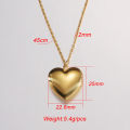Heart Locket Pendants Necklaces For Women photo frame Valentine lovers Necklace. 