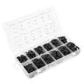 300pcs 12 Sizes Bl k O- g Assortment Set Seal Gasket Universal Rubber O Kit. 