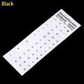 Letters Transparent PVC Keyboard Waterproof Self-adhesive Multicolor Cover Sticker Keyboard Protector. 