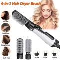 Multifunctional Hair Dryer Brush Hair Straightener / 4 in1 Multifunctional Hair Dryer Brush Hair Straightener Curler Comb Electric Blow Dryer with 2Comb Hair Brush Roll. 