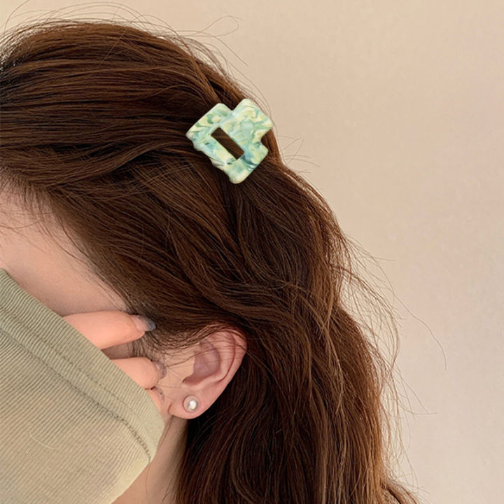 Acetate%20Mini%20Square%20Hollow%20Hairpin%20Crab%20Claw%20Clip%20Women's%20Hair%20Clips%20Girls%20Barrettes%20Bath%20Bundle%20Hair%20Accessories%20BNJGF%20-%20Image%203