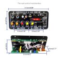 D10 Bluetooth-compatible Dual Microphone Karaoke Subwoofer Power Amplifier Board. 