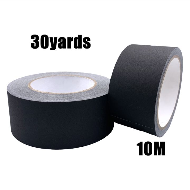 LibiAffordable Tape Gaffer Tape Matte Black Heavy Duty Non-Reflective Easy to Tear Leaves No Residue Waterproof Cloth Gaff Tape