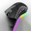 K-Snake BM600 1600 DPI 7-keys Hollow Lightweight Charging RGB Colorful Gaming Mouse. 