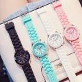 geneva Geneva Silicone Watch   Women's   Fashionable and Beautiful Colorful Jelly Casual Watch. 