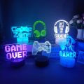 3D Night Lamp Gaming Room Desk Setup Lighting Decor on the table Game Console Icon Logo Sensor Light for Kids Bedside Gift Hot. 