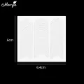 Monja 2 Sheet French Tip Guides Nail Sticker White Manicure Stripe Lines Adhesive Decals Nail Art Diy Professional Tool. 
