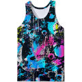 3D Fantasy Abstract Graffiti Figure Tank Top Gym Clothing Men Summer Streetwear Basketball Vest Quick Drying Sleeveless y2k Tops. 