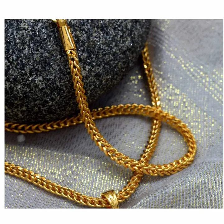 Gold%20Plated%2018/24%20Inch%202.5mm%20Singapore%20square%20fox%20chain%20with%20OUT%20Pendant%20chain%20for%20women%20chain%20for%20men%20-%20Image%202