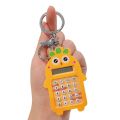 PINGIA Button Battery Exquisite Cartoon Calculating Tool Bag Pendant Student Stationery Pocket Calculator Small Computer For Women Men Cartoon Key Chains Calculator Keyring Electronic Calculator Carrot Calculator Keychain. 
