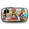 TOP ONE PIECE Pencil case Kids Monkey D. Luffy Cartoon Pen Bag Students Large Capacity Stationery Box HOT. 
