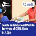 Donate an Educational Pack to Survivors of Child Abuse. 