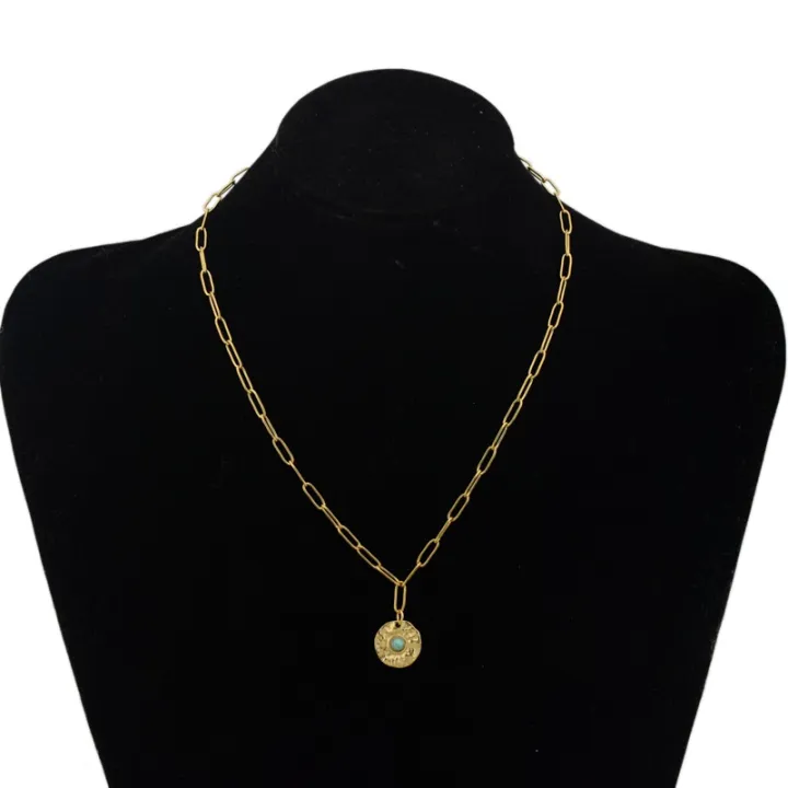 XL%20European%20And%20American%20Popular%20316L%20Turquoise%20Necklace%20Design%20Retro%20Chain%20Simple%20Stainless%20Steel%20Clavicle%20Chain%20Necklace%20-%20Image%202
