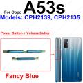 NEW Power Button + Volume Side Button For OPPO A53 A53S A54 A54s A74 4G/5G Up Down Volume Power Side Keys Flex Cable Parts. 