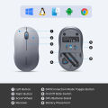 UGREEN Mouse 2.4G Dual Mode, 4000DPI 4-Level Adjustable, Silent Click, Portable Ergonomic Mouse for Laptop. 