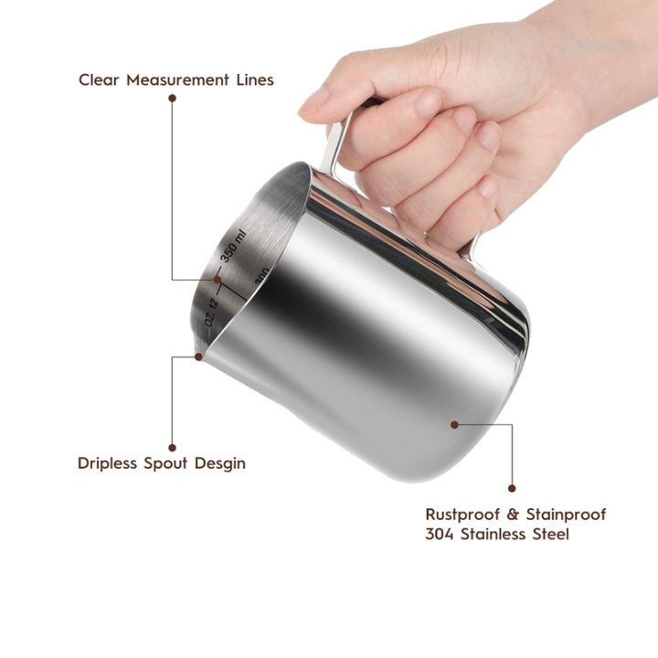 Milk%20Frothing%20Pitcher%20350Ml%20(12Oz)Steaming%20Pitchers%20Stainless%20Steel%20Milk%20Coffee%20Cappuccino%20Latte%20Art%20Barista%20Steam%20Pitchers%20Milk%20Jug%20Cup%20with%20Decorating%20Pen%20-%20Image%204