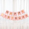 Pink Theme Happy Birthday Decoration Kit - Pink Happy Birthday Banner, Rose Gold Foil Curtain, 10 Pcs Pink Latex, Pink Confetti Balloons for Balloons Decoration / Party Decoration /Anniversary Decorations Boys ,Girls & Kids. 
