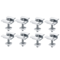 SRIWEN 8Pack Solar Panel Mounting Brackets, Solar Panel End Clamps, Centre Clamps, for PV Solar Panel Solar Module 35mm. 