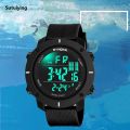 【New Trend】Sutuiying Sales promotion SYNOKE Men Outdoor Sports Multifunctional Waterproof Shock Resistant Large Screen Display Luminous LED Digital For Men Fashion. 