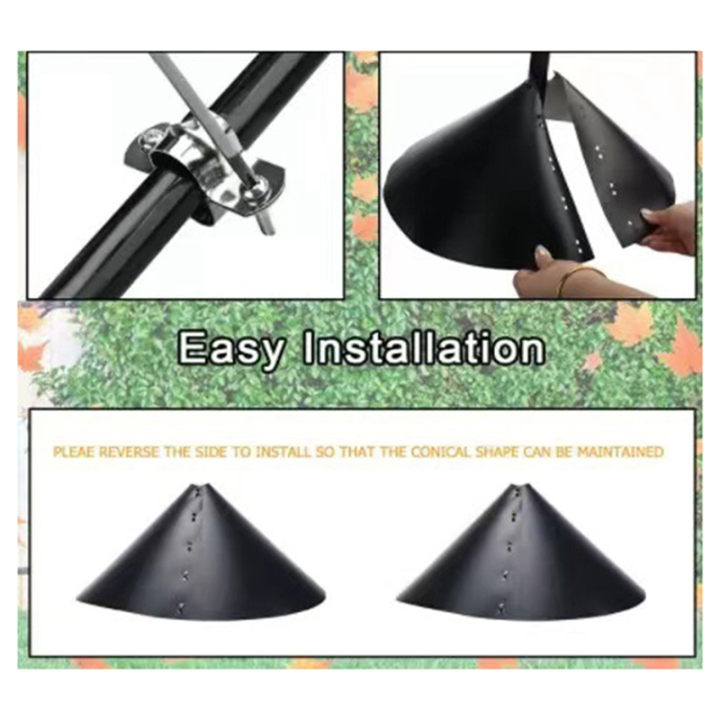 2Pcs%20Wrap-Around%20Squirrel%20Baffle%20Black%20Wrap-Around%20Protective%20Squirrel%20Baffle%20for%20Bird%20Feeder%20Pole%20-%20Image%203