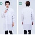 Work Clothes Men's and Women's Long Nurses' Uniform Doctor Medical Care Thin Student Long Sleeve White Gown Chemical Pharmacy Lab Coat. 