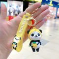 Key Charm Small Pendant Bag Charm Creative Keyrings Jewelry Personalized Panda Keychain. 