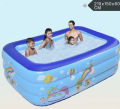 Air Swimming Pool Summer Inflatable Family Kids Bathtub(Size :210X150X60 cm). 