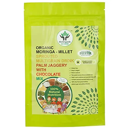 MelOrganik Kids Multigrain Drink, Organic Moringa Millet Sprouted ...