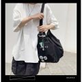 Idle Style Messenger Bag Schoolbag Female Shoulder Multi-Purpose College Student Harajuku Backpack Canvas Bag Class ins Girl. 