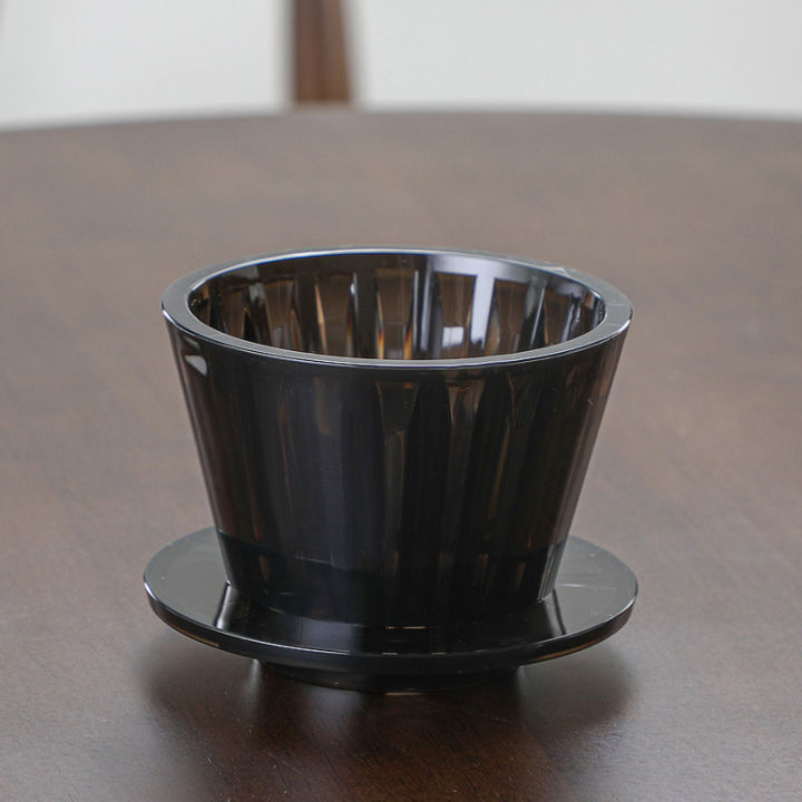Wave Coffee Dripper Crystal Eye Pour Over Coffee Funnel Filter Cups Coffee Maker Flat Bottom Increase Uniformity