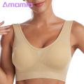 Amamia Women Brassieres Breathable Plus Size Wide Shoulder Strap Lady Bras Vest. 