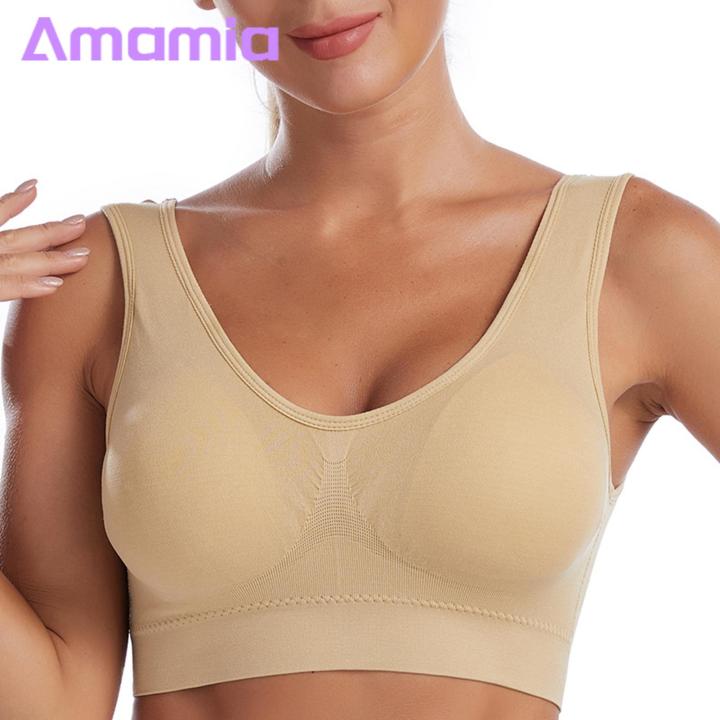 Amamia Women Brassieres Breathable Plus Size Wide Shoulder Strap Lady Bras Vest