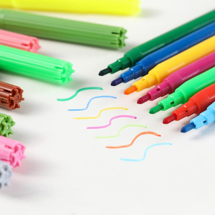 180pcs%20Wooden%20Box%20Color%20Pen%20Set%20Children's%20Painting%20Watercolor%20Pen%20Multi-color%20Puzzle%20Birthday%20Gift%20-%20Image%206