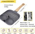 Pancake Pan Nonstick Egg Frying Pan,2 Hole Frying Pot Pan Thickened Non-Stick Omelet Pot Square Egg Pancake Steak Pan Cooking Egg Ham Pans Breakfast Maker Kitchen Omelet Pan. 