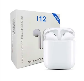 i12 TWS Wireless Bluetooth Earbuds with Touch Control and 4 Hours Playtime
