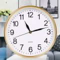 20cm Diameter Wall Clock Simple Style High-precision Battery Operated Round Hanging Clock Easy-to-Read Non-Ticking Quartz Clock Wall Decor. 