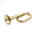 Solid Copper and Brass Bugle Blowing Bugle Signal Musical Instrument with Mouthpiece Cavalry Trumpet Scout Bugle for Beginner Orchestra Kids. 