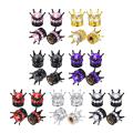 LeiyanPortable 4PCS Wheel Tire Valve Caps Cover Crown Shape Bling Diamond Tyre Stem Dust Valve Caps Truck Car Motorcycle Bicycle Air Cover. 