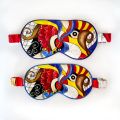 Custom Silk Scarf and Eye Mask Set for Events and Festivals, Promotional Gift, Hand Gift, Custom Silk Scarf, Light Blocking Mask. 