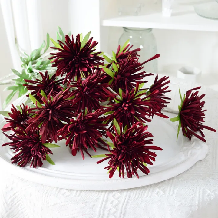 Artificial%20Crab%20Claw%20Chrysanthemum%20Stem%20Flocking%20Needle%20Lily%20Wedding%20Decor%20Home%20Garden%20Ornament%20-%20Image%206