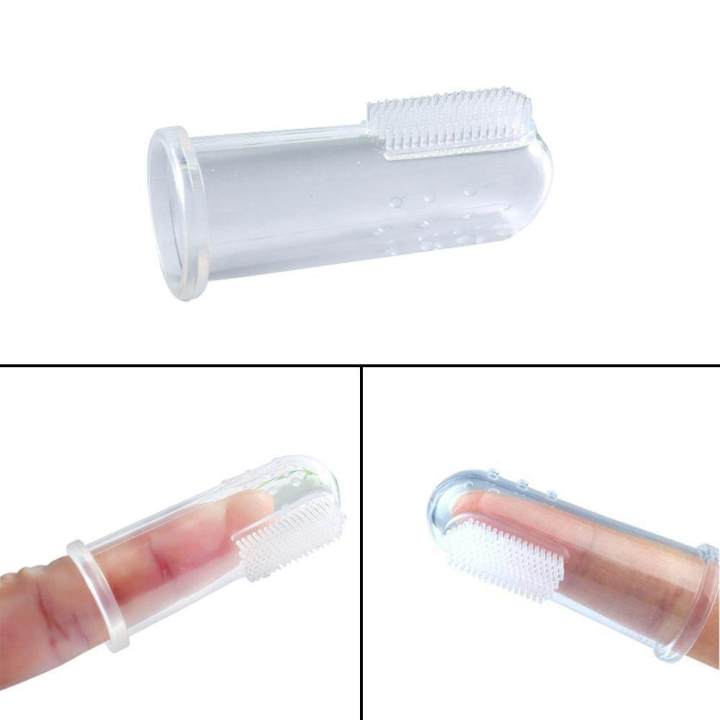 3Pcs%20Baby%20Finger%20Toothbrush%20With%20Case%20SetToothbrush%20Teether%20And%20Oral%20Massager%20Soft%20Silicone%20Massager%20Gentle%20Care%20For%20InfantToddlersKids%20-%20Image%204