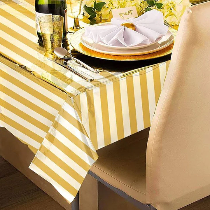 54"%20x%2072"%20Plastic%20Table%20Cover%20Table%20Cloth%20Birthday%20Party%20Decoration%20Reusable%20Shine%20Striped%20-%20Image%203