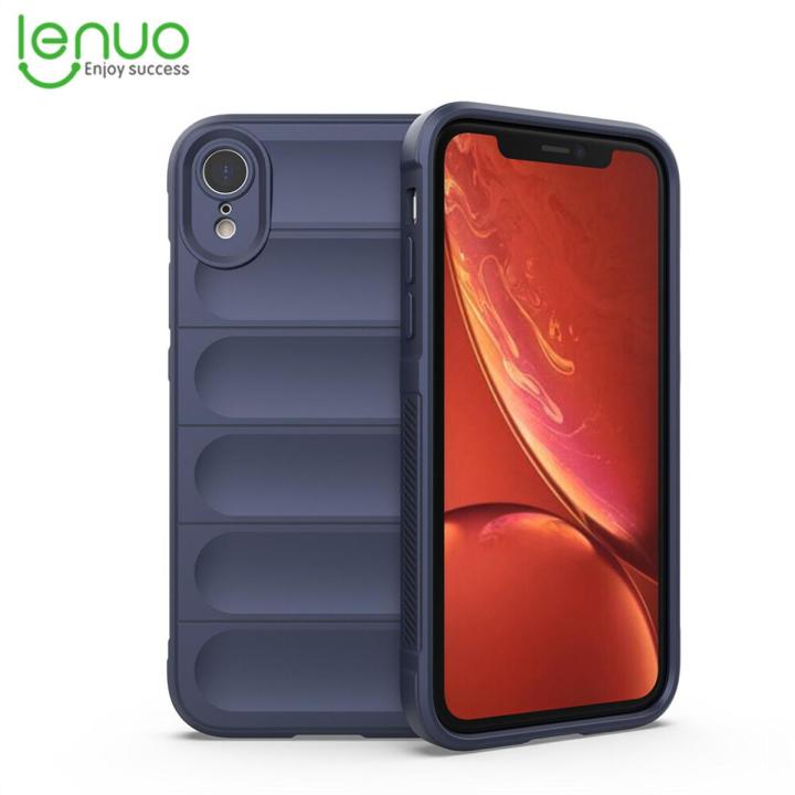 Lenuo Phantom Shield Soft Silicone TPU Phone Case For iPhone XR Shockproof Airbag Cover