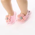 Cute Flower Baby Sandals - Soft Sole Infant Crib Shoes. 