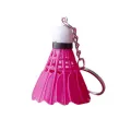 Mini Badminton Keychain - Cute Sports Gift, Metal Keyring. 