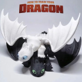 Movie Character Cartoon 3D Toothless Dragon Figure Lovely Cute Night Fury Dragon Figure Black and White How To Train Your Dragon Toothless Joint Model Anime Collection. 